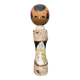 Japanese Kokeshi doll keel shape wood polychrome decoration early twentieth century