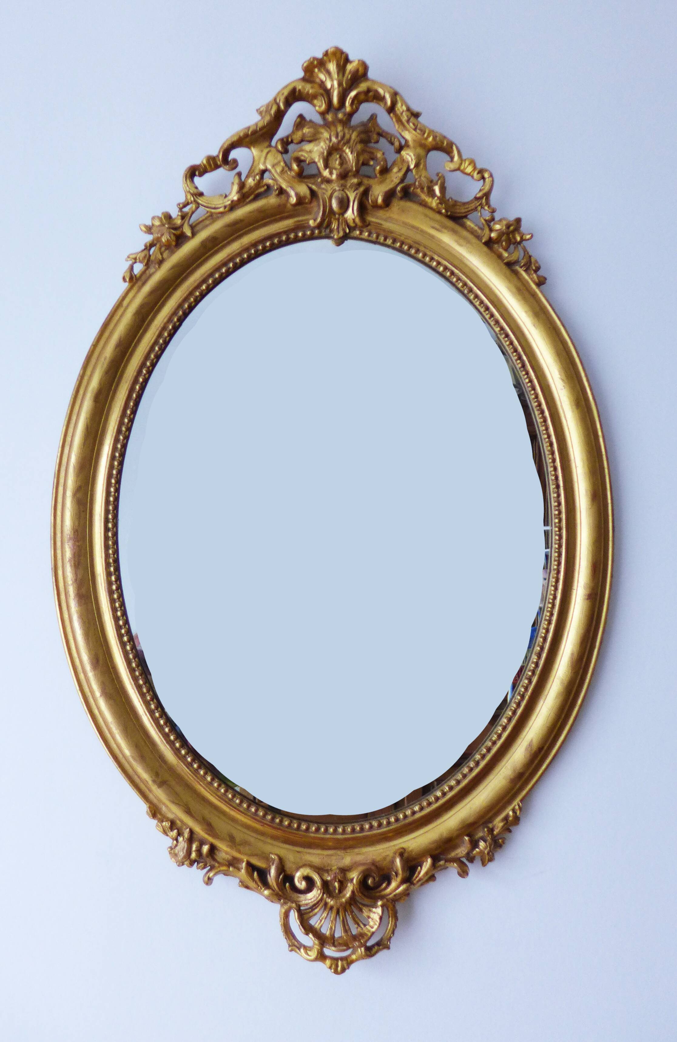 Antique Napoleonic Mirror with Gold Leaf