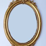 Miroir Ancien  Napoléon d'époque à la feuille d'or