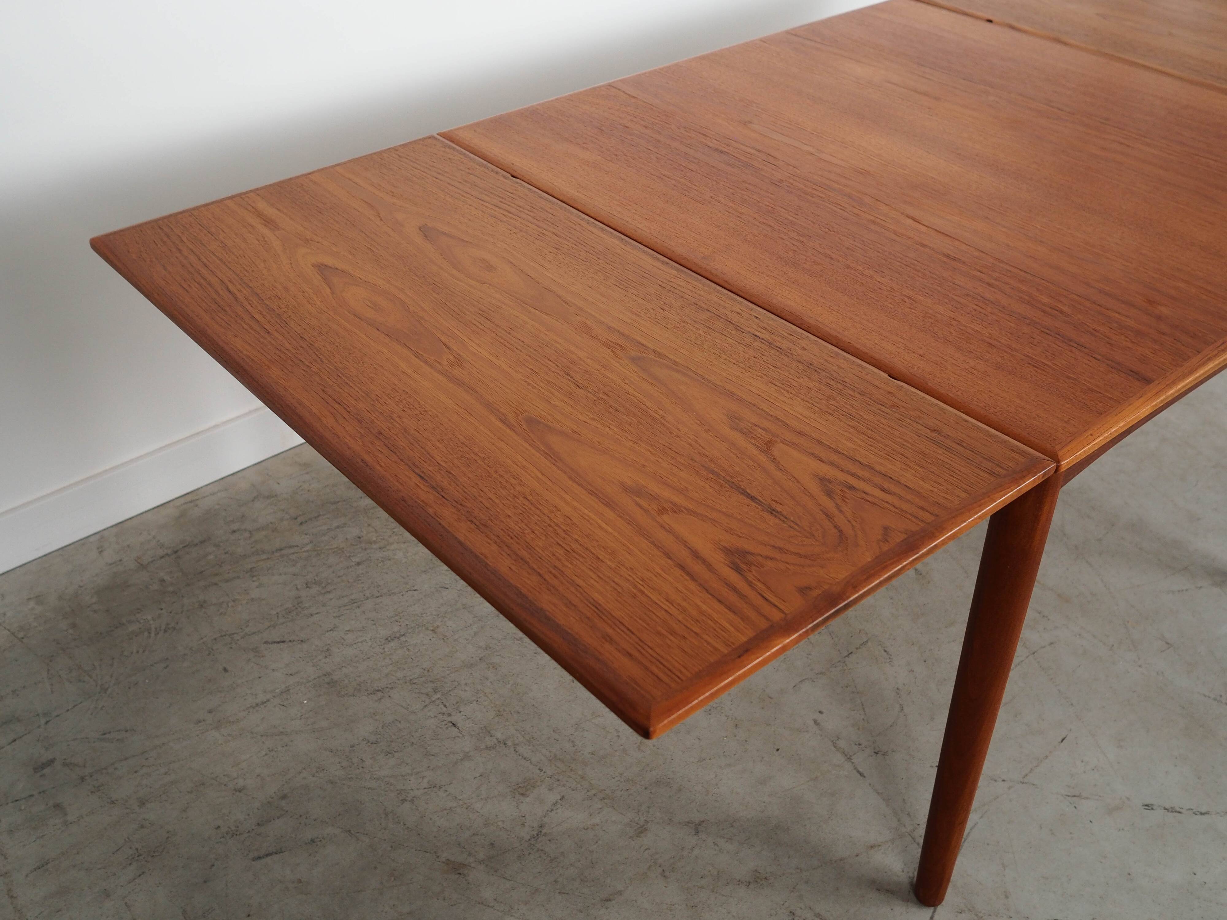 Teak table, Danish design, 1970s, production: Denmark
