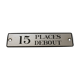 Sncf decoration plaque "15 standing places"