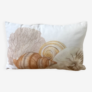 Coussin coquillages et Corail