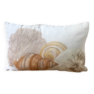 Coussin coquillages et Corail