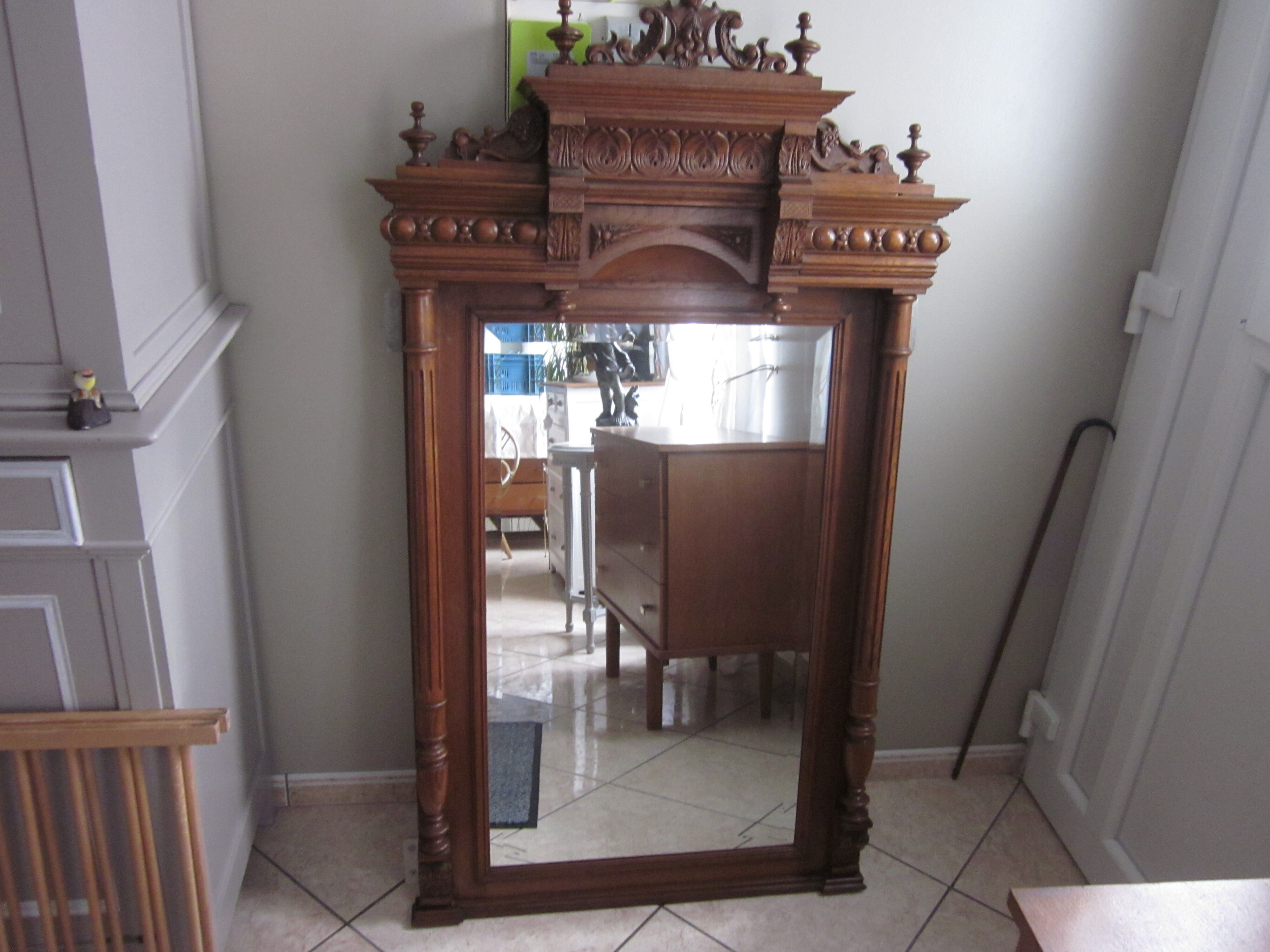 Mirror old trumeau Henri ll