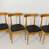 Set of Four Mid-Century Chairs by Alan Fuchs for ULUV, Krásná Jizba, 1965