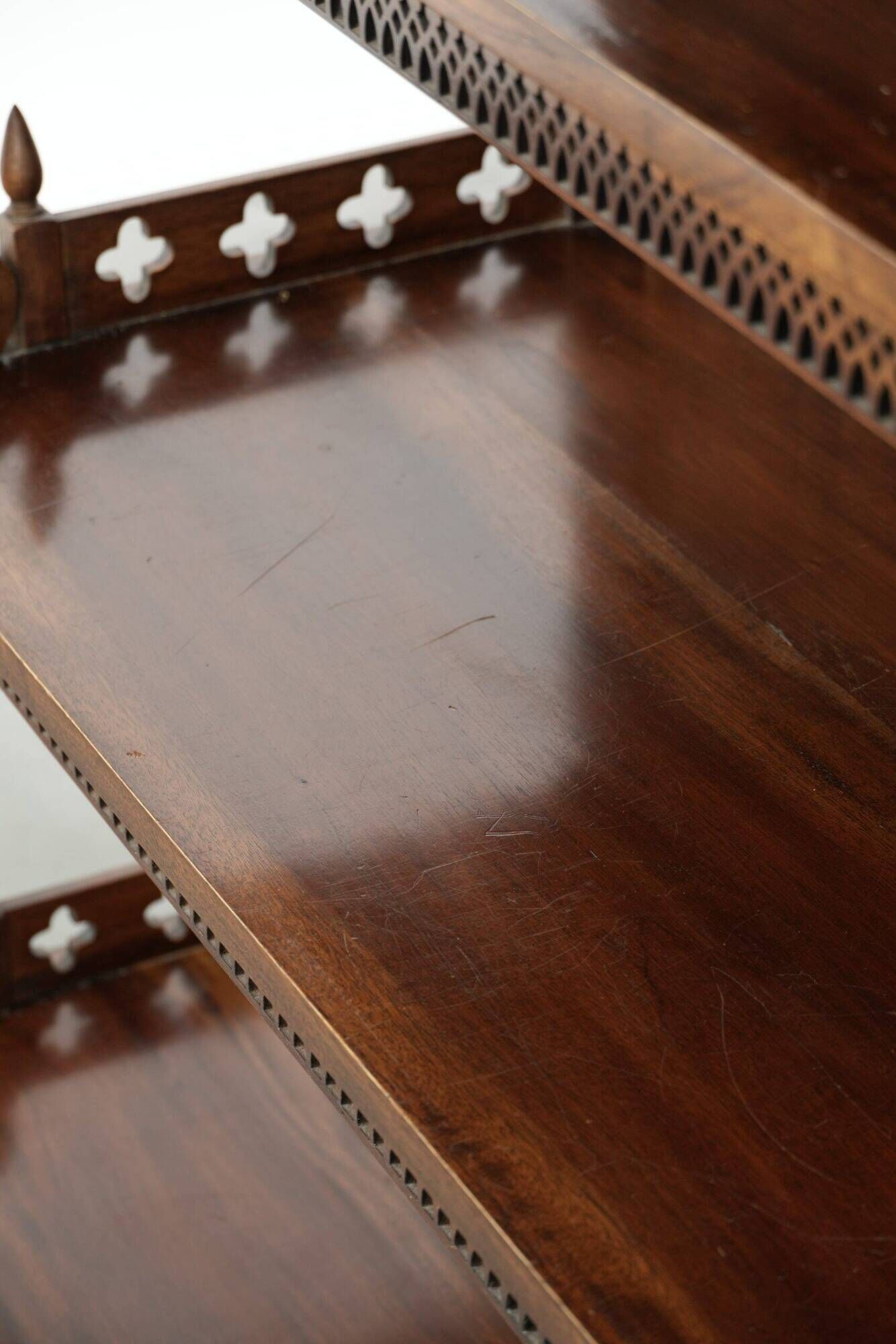 Elegant wooden  bookcase with a classic English look from the 20th century