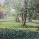 HST painting "Sunny Glade" Impressionism Hélène Foucault (1886-1959)