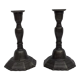 Pair of vintage stamped brass candlesticks