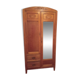 Armoire parisienne art déco en chêne massif