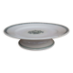 Plat sur pied, assiette à gâteau ancien Saint Amand en faïence