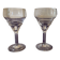 Set of 2 old digestive glasses