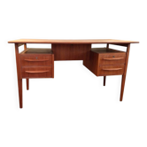 Bureau en teck par Gunnar Nielsen Tibergaard pour Tibergaard, Danemark, 1960s