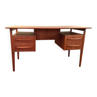 Teak desk by Gunnar Nielsen Tibergaard for Tibergaard, Denmark, 1960s
