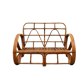 "Bretzel" vintage rattan bench – 1960s-1970s
