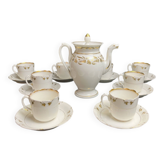 Old Paris, 17-piece porcelain coffee service, late 19th century