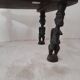 Chaise basse africaine en bois exotique