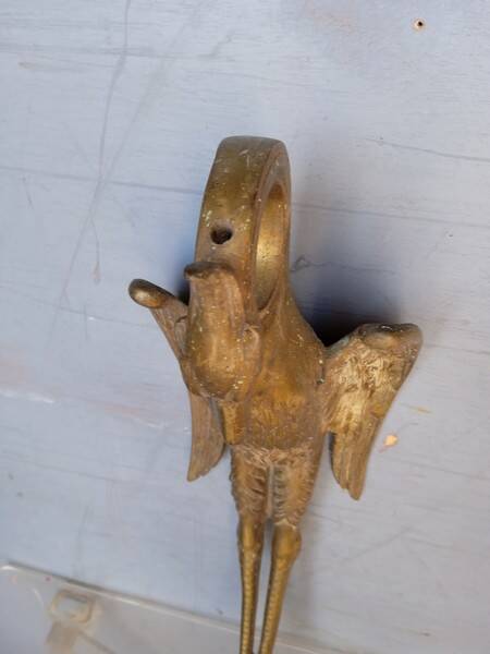 Bronze wall lamp Heron ep art deco 1930/40