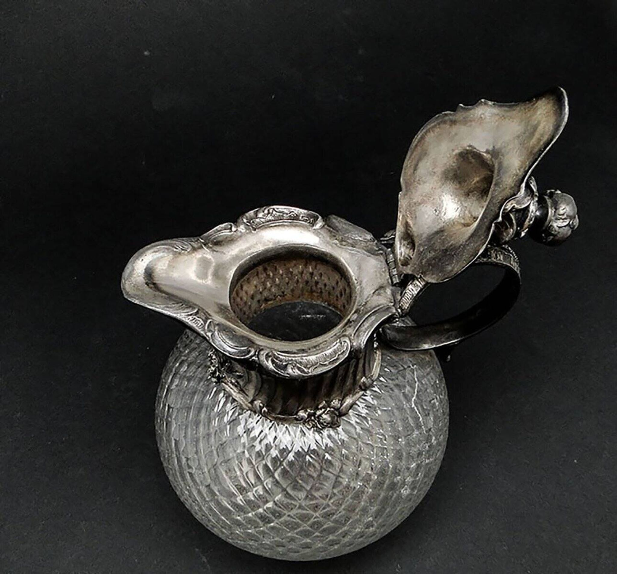 20th century Art Nouveau wine jug from WMF, Germany, 1890s