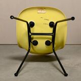Ensemble de chaises d'appoint en fibre de verre Charles & Ray Eames DSX multicolores pour Herman Mi