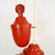 Suspension monte et baisse en métal rouge années 70