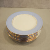 Former Dish Service In Blue Porcelain Lavender