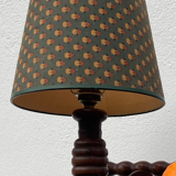 Old turned wooden bedside lamp 1940