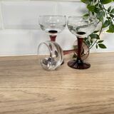 Set of 3 stemmed glasses