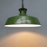 Old enamel lamp green