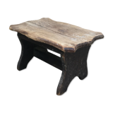 Walking stool feet in old wood