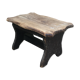 Tabouret marche pieds en bois ancien