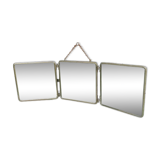 Former barber triptych mirror 77x24cm
