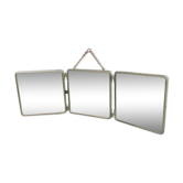 Former barber triptych mirror 77x24cm