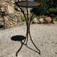 Handcrafted wrought iron pedestal table
