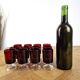 12 vintage Luminarc glasses in ruby red.