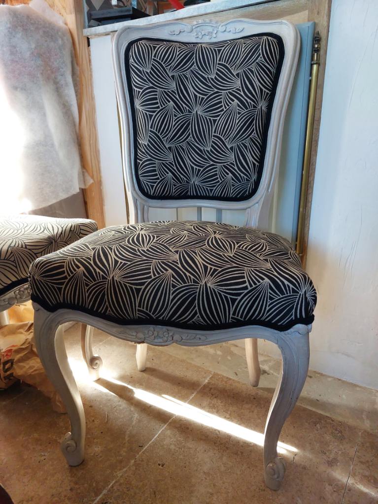 4 chaises Louis xv