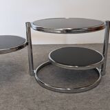 Space Age 3-tier coffee table by Leitmotiv-Swivel, Netherlands circa 1970