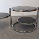 Table basse Space age à 3 plateaux par Leitmotiv-Swivel, Pays-Bas vers 1970