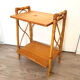 Vintage rattan bedside table