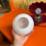 Burgundy ceramic shell lamp