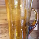Blown glass pitcher