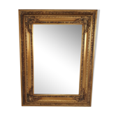 Miroir encadré en or de style baroque du milieu du siècle années 1960 94x124cm