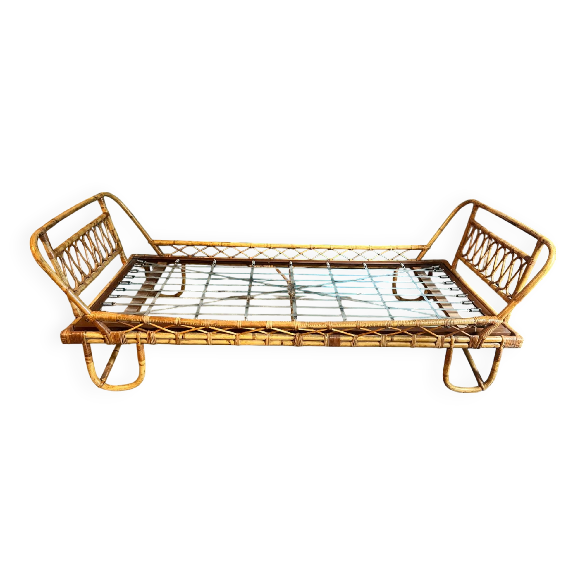 Vintage bamboo bed