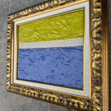 Modernist oil painting on canvas