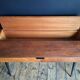 Vintage furniture with tapered legs, desk, console, dressing table.