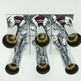 Staff chrome plated ceiling light a248 design rolf krüger 1960s 6 available