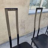 Set of 4 chairs Design Italy signed Cattelan 1980 vintage