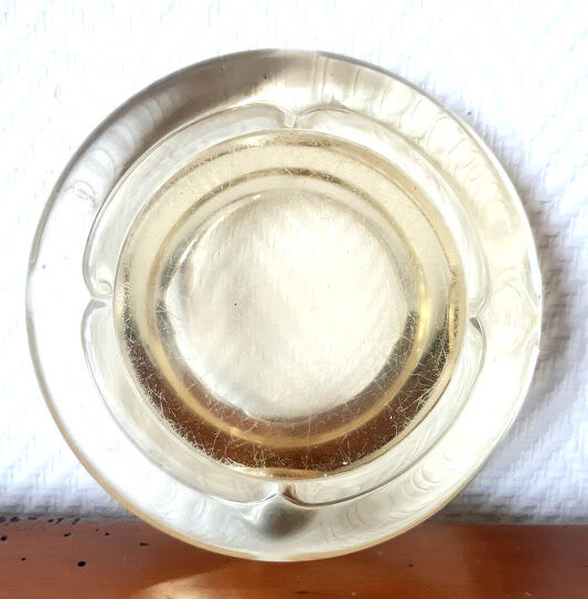 Vintage yellow Murano ashtray, 1970