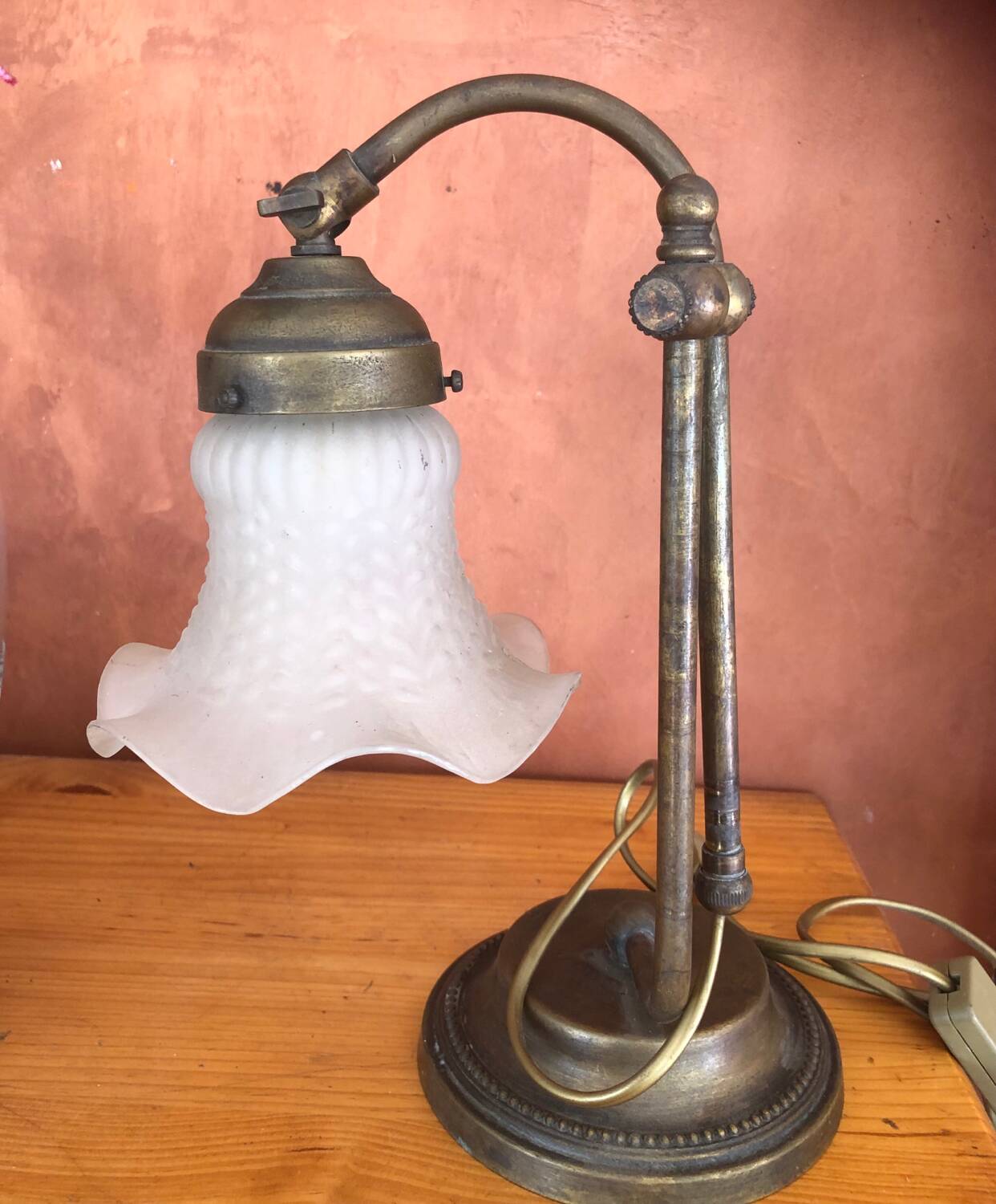 Bolzonella bronze tulip desk lamp