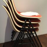 Series of 8 chairs DSS Charles Eames for Herman Miller, 1970