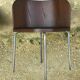 Ikea table late 20th century fusion model in dark wood and chrome legs